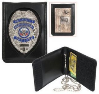 Rothco leather neck identification badge holder Clothing