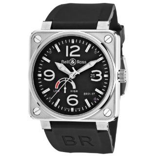 Bell & Ross Men's BR 01 97 POWER RESERVE Aviation Black Power Reserve Dial Watch Watches
