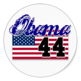 Obama 44   44th President of the USA Merchandise Sticker
