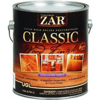 ZAR CLASSIC High Solids Polyurethane SEMI GLOSS, Gallon   Household Wood Stains  