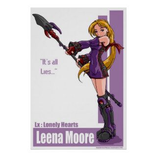 Leena Moore "It's all Lies." Posters