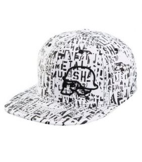 Metal Mulisha STENCIL HAT New Era   Flex Fit Hat   White L/XL at  Men�s Clothing store