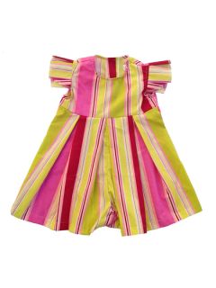 Printed Flutter Sleeve Dress by Right Bank Babies
