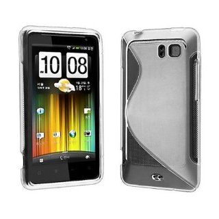Importer520 TPU Rubber Skin Case Compatible with HTC Holiday / Vivid, Frost White S Shape Cell Phones & Accessories