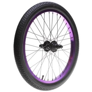 Framed Team Rear 9T BMX Wheel Anodized Purple 14mm