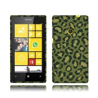 Nokia Lumia 520 Camouflage Leopard Rubberized Cover Cell Phones & Accessories