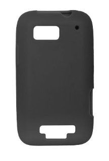 Motorola MB525 DEFY Silicone Skin Case   Black Cell Phones & Accessories