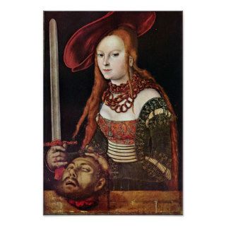 Judith By Cranach D. Ä. Lucas (Best Quality) Poster