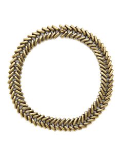 Gold Wreath Collar Necklace by Giles & Brother