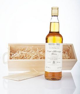 personalised 8 year old luxury blend whisky by master of malt