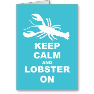 Lobster On, Keep Calm and Lobster On, #153, Ocean Card