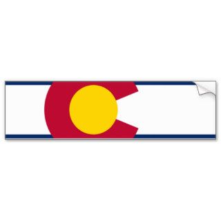 Colorado Flag Bumper Sticker