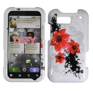 Red Lily Hard Case Cover for Motorola Defy MB525 Cell Phones & Accessories