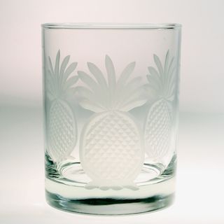 Rolf Glass Pineapple Double Old Fashion 14 ounce Glass (Set of 4) Rolf Glass Tumblers