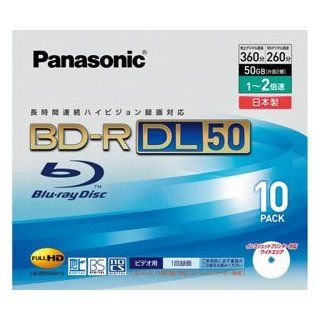 Panasonic Blu ray Disc 10 Pack   50GB 2X BD R DL [NEW MODEL available "B003TEFW3O"] Electronics