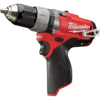 Milwaukee M12 FUEL Cordless Drill/Driver   Tool Only, 1/2 Inch Chuck, 12 Volt,
