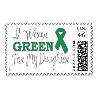 I Wear Green For My Daughter (Green Ribbon) Stamps
