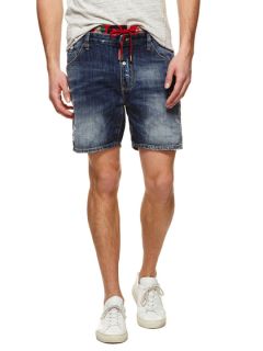 Camo Waistband Denim Shorts by DSquared2