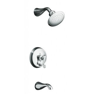Kohler Revival Rite temp Pressure balancing Bath And Shower Trim With Push button Diverter And Lever Handle