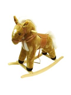 Plush Rocking Horse With Sound by Trademark Global