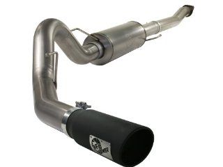 aFe 49 43041 B MACH Force XP 4" Cat Back Exhaust System with Black 6" Tip for 2011 2013 Ford F 150 EcoBoost V6 3.5L (TT) Automotive