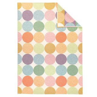 Cotton Pure Candy Colored Dots Jacquard Throw