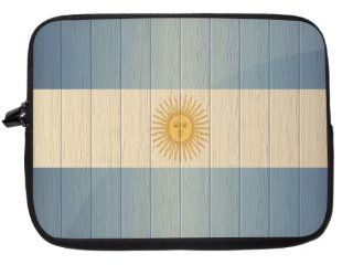 10 inch Rikki KnightTM Argentina Flag on Distressed Wood Laptop sleeve   Ideal for iPad 2,3,4, iPad Air, Galaxy Note, Small Notebooks and other Tablets Computers & Accessories