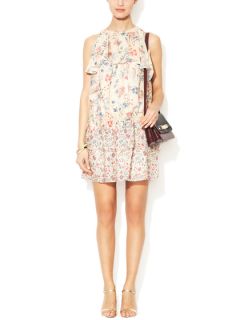 Printed Georgette Ruffled Panel Dress by Thakoon Addition