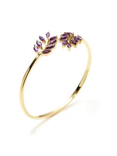 Amethyst Olive Branch Cuff by Eddera