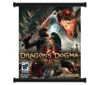 Dragon's Dogma Game Fabric Wall Scroll Poster (16" x 17") Inches  Prints  