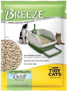 Tidy Cats Breeze Litter Pellet Refill, 3.5 Pound Packages (Pack of 6)  Pet Litter 