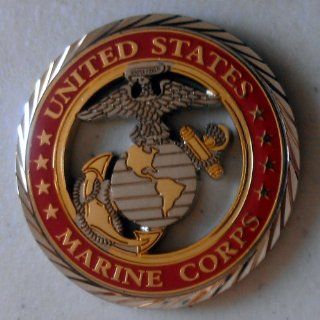 U.S. Marine Corps cutout Challenge Coin 