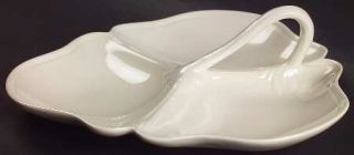 Wedgwood QueenS Plain 3 Part Relish, Fine China Dinnerware   QueenS Shape, Off