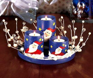 Shop 5 Pc. Santa Votive Candleholder Set at the  Home Dcor Store