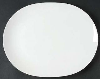 Studio Nova Tivoli White 14 Oval Serving Platter, Fine China Dinnerware   All W