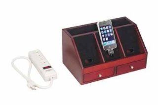 Living Accents Charging Caddy with Powerstrip 6" x 11" x 7" Electronics