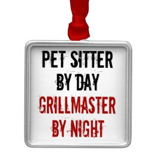 Grillmaster Pet Sitter Christmas Ornament