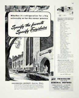 1945 Ad Frigidaire General Motors Northwestern University Evanston Refrigeration   Original Print Ad  