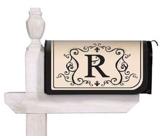 Magnetic Mailbox Cover with R Monogram  Patio, Lawn & Garden