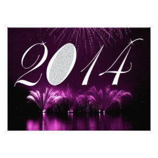 2014 New Years Eve Party Fireworks Invitation