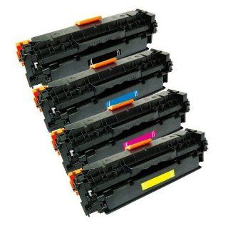 New Compatible Full Set (4) Bundle (black CB540A /cyan CB541A/magenta CB543A/yellow CB542A) Toner Cartridge