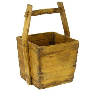 Classic Wooden Water Bucket