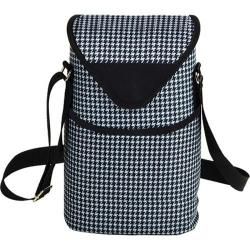 Picnic At Ascot Two Bottle Tote 13in Houndstooth