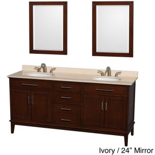 Hatton Dark Chestnut 72 inch Double Vanity