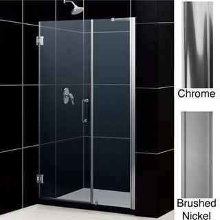 DreamLine Unidoor 53 54 inch Frameless Adjustable Shower Door DreamLine Shower Doors