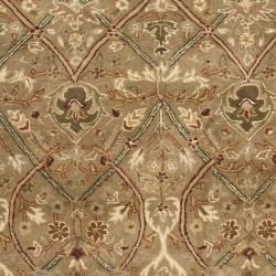 Handmade Mahal Green/ Beige New Zealand Wool Rug (6' x 9') Safavieh 5x8   6x9 Rugs