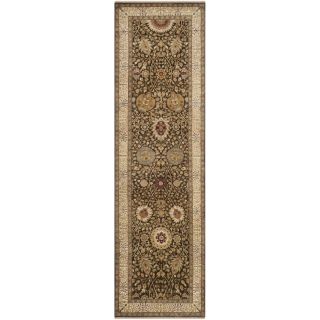 Safavieh Hand knotted Lavar Brown/ Ivory Wool Rug (3 X 14)