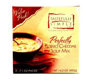Tastefully Simple Perfectly Potato Cheddar Soup Mix Value Pack  Gourmet Food  Grocery & Gourmet Food