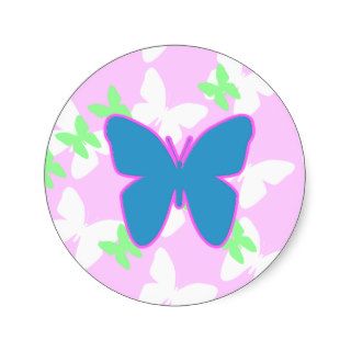 Butterfly Pastel Easter Pattern Sticker