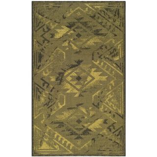 Safavieh Palazzo Black/green Over dyed Chenille Oriental Rug (8 X 11)